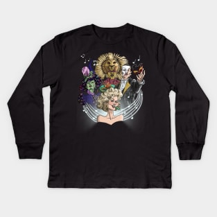 Musicals Kids Long Sleeve T-Shirt